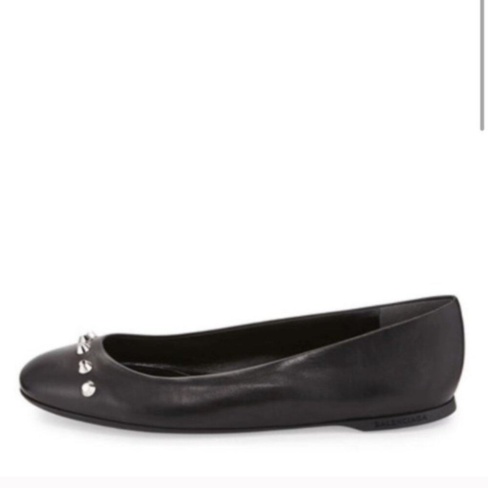 NWT‎ Balenciaga cap toe stud ballet flats